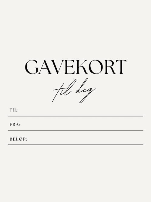 Hovedbilde Gavekort